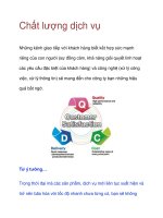 Chất lượng dịch vụ pptx
