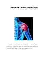 Viêm quanh khớp vai chữa thế nào? potx