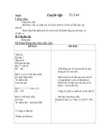 TOÁN 1-Tuần 27 (Chuẩn kiến thức)