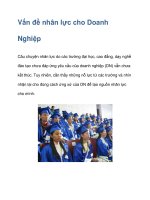 Vấn đề nhân lực cho Doanh Nghiệp docx