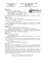 Đề Thi Học Sinh Giỏi Hóa Tỉnh Thái Bình [2008 - 2009] docx