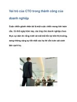 Vai trò của CTO trong thành công của doanh nghiệp pot