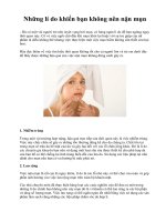 Những lí do khiến bạn không nên nặn mụn pptx