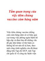 Tầm quan trọng của việc tiêm chủng vaccine cúm hàng năm potx
