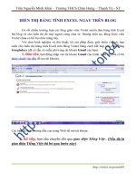 Cách hiển thị file Excel ngay trên violet.vn
