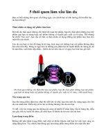 5 thói quen làm xấu làn da potx