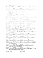 Bài tập trắc nghiệm 1