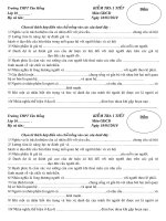 BÀI KIỂM TRA 1 TIẾT GDCD10 THÁNG 3-2010