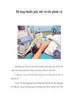 Dị ứng thuốc gây mê và sốc phản vệ docx