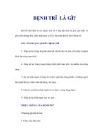 BỆNH TRĨ LÀ GÌ? potx