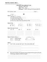 ĐỀ KTDK CKI MÔN TOÁN LỚP 2