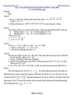 Gợi ý cách giải Đề thi vào 10 - Chuyên Toán - ĐH Sư phạm & ĐH KHTN - 2010 potx