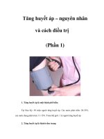 Tăng huyết áp – nguyên nhân và cách điều trị (Phần 1) docx