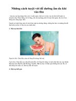 Những cách tuyệt vời để dưỡng ẩm da khi vào thu doc