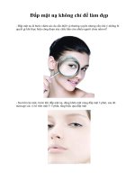 Đắp mặt nạ không chỉ để làm đẹp pps