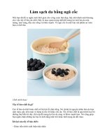 Làm sạch da bằng ngũ cốc docx