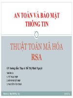Thuật toán mã hóa RSA