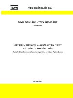 Quy phạm phân cấp và giám sát kỹ thuật hệ thống đường biển