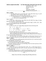 Đề HSG Hóa 9 vòng huyện 09-10_có dáp án