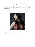 Để nói không với tóc chẻ ngọn doc