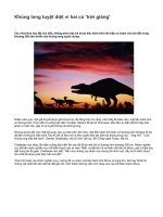 Khủng long tuyệt diệt vì hai cú ''''trời giáng''''