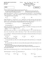 Đề kiểm tra 15 phút Vật lý 12 Nâng cao (4)