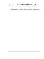 thiết kế hệ thống trả lời tự động, chương 7 pptx