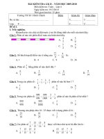 đề toán 4 thi GHKII