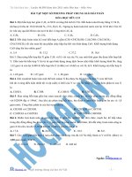 Bài tập phương pháp giải toán hoá hữu cơ potx