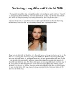 Xu hướng trang điểm môi Xuân hè 2010 doc