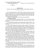 Hướng dẫn tổ chức ngày hội trong tháng thanh niên