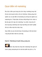 Quan điểm về marketing docx