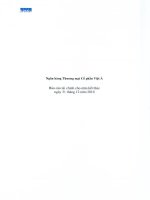 ngân hàng thương mại cổ phần việt á báo cáo tài chính cho năm kết thúc ngày 31 tháng 12 năm 2010