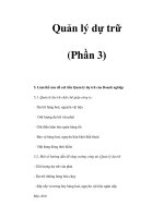 Quản lý dự trữ (Phần 3) doc