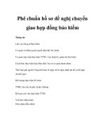 Phê chuẩn hồ sơ đề nghị chuyển giao hợp đồng bảo hiểm pdf