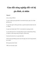 Giao đất nông nghiệp đối với hộ gia đình, cá nhân pps