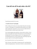 Làm thế nào để là một nhân viên tốt? Cuộc đối thoại của một CEO với các docx