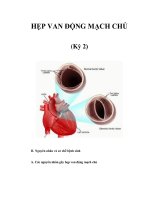 HẸP VAN ĐỘNG MẠCH CHỦ (Kỳ 2) pps