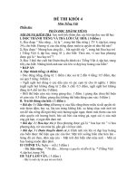 Đề thi đáp án giữa HK II lớp 4