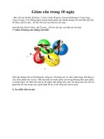 Giảm cân trong 10 ngày ppsx