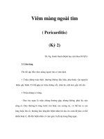 Viêm màng ngoài tim ( Pericarditis) (Kỳ 2) docx