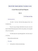 POLYP MŨI TRONG BỆNH LÝ XƠ HOÁ NANG (Cystic Fibrosis and Nasal Polyposis) (Kỳ 2) potx