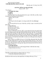 CHƯƠNG TRÌNH ĐẠI HỘI