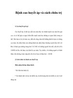 Bệnh cao huyết áp và cách chữa trị docx