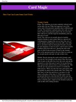Card Magic (Ma thuật với quân bài) doc
