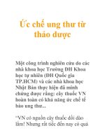 Ức chế ung thư từ thảo dược ppt
