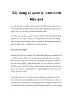 Xây dựng và quản lý team-work hiệu quả pptx