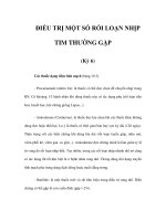 ĐIỀU TRỊ MỘT SỐ RỐI LOẠN NHỊP TIM THƯỜNG GẶP (Kỳ 6) ppt