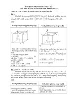 UNG DỤNG PPTĐ GIẢI HHKG
