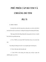 PHÙ PHỔI CẤP DO TIM VÀ CHOÁNG DO TIM (Kỳ 3) pot